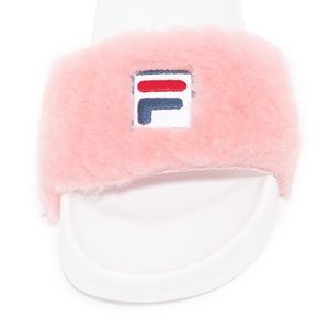 NEW with Tag - Pink FILA Baja East Slides, Size 10